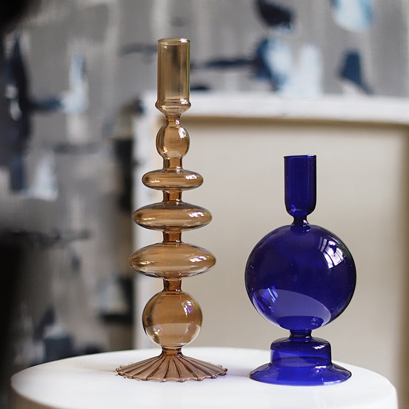 Lisslune | Nordic Stylish Bubble Glass Candle Holder