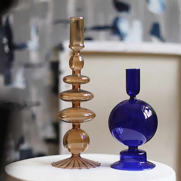 Lisslune | Nordic Stylish Bubble Glass Candle Holder