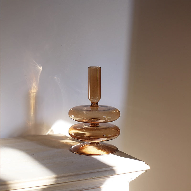 Lisslune | Nordic Stylish Bubble Glass Candle Holder