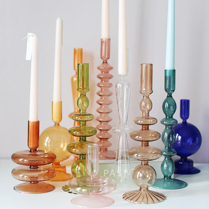 Lisslune | Nordic Stylish Bubble Glass Candle Holder