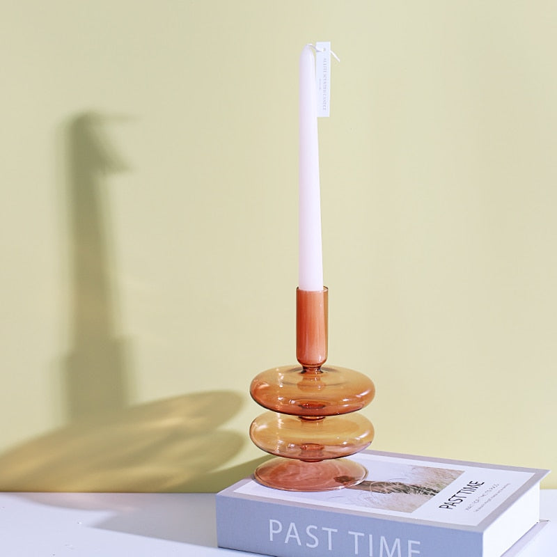 Lisslune | Nordic Stylish Bubble Glass Candle Holder
