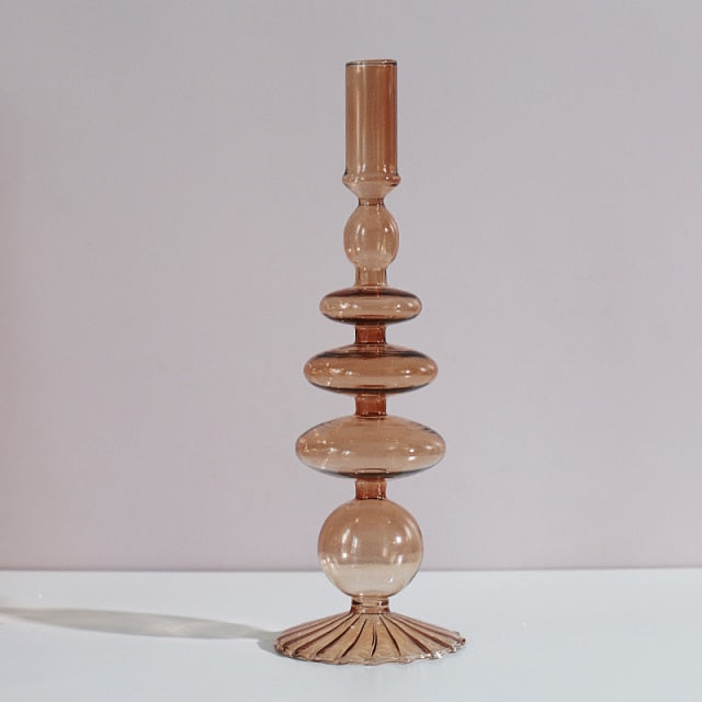 Lisslune | Nordic Stylish Bubble Glass Candle Holder