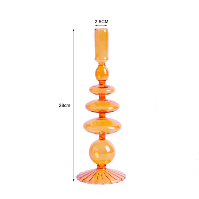 Lisslune | Nordic Stylish Bubble Glass Candle Holder