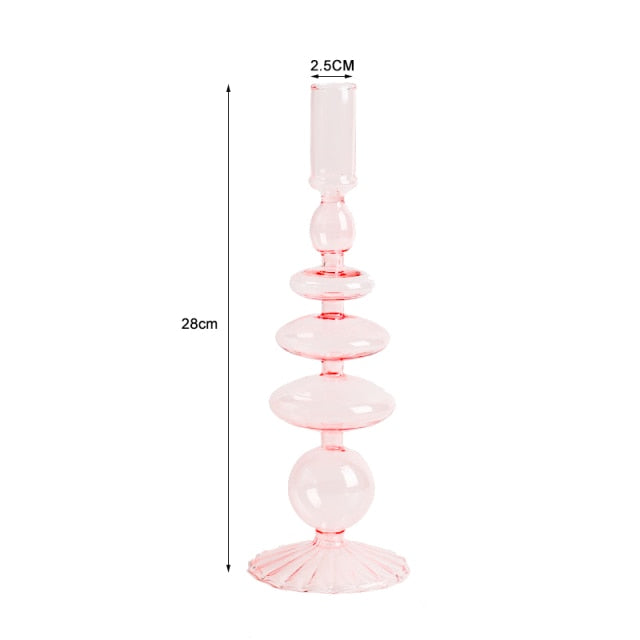 Lisslune | Nordic Stylish Bubble Glass Candle Holder