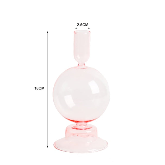 Lisslune | Nordic Stylish Bubble Glass Candle Holder