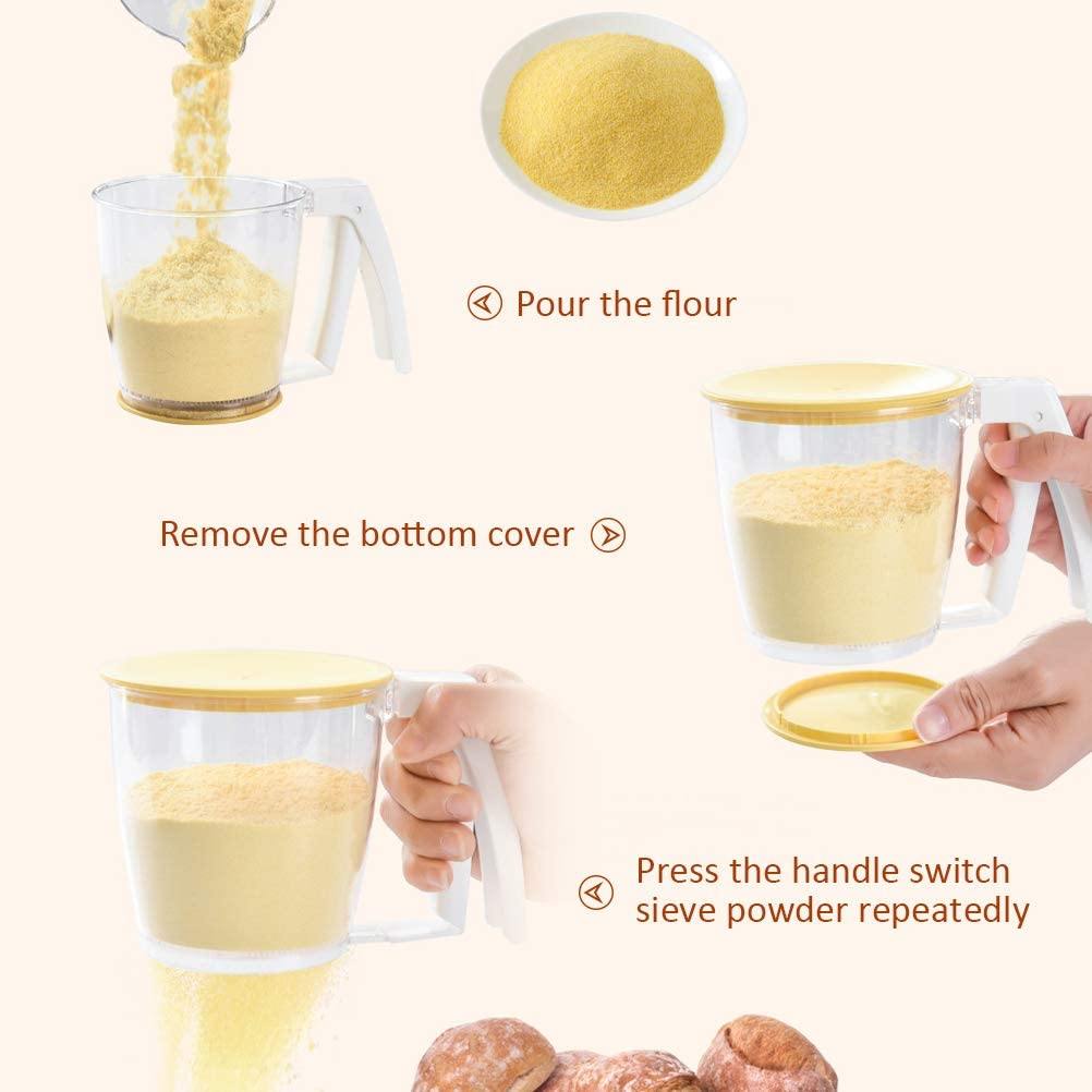 Lisslune | Hand-Pressed Flour Sifter Filter Strainer Gadget