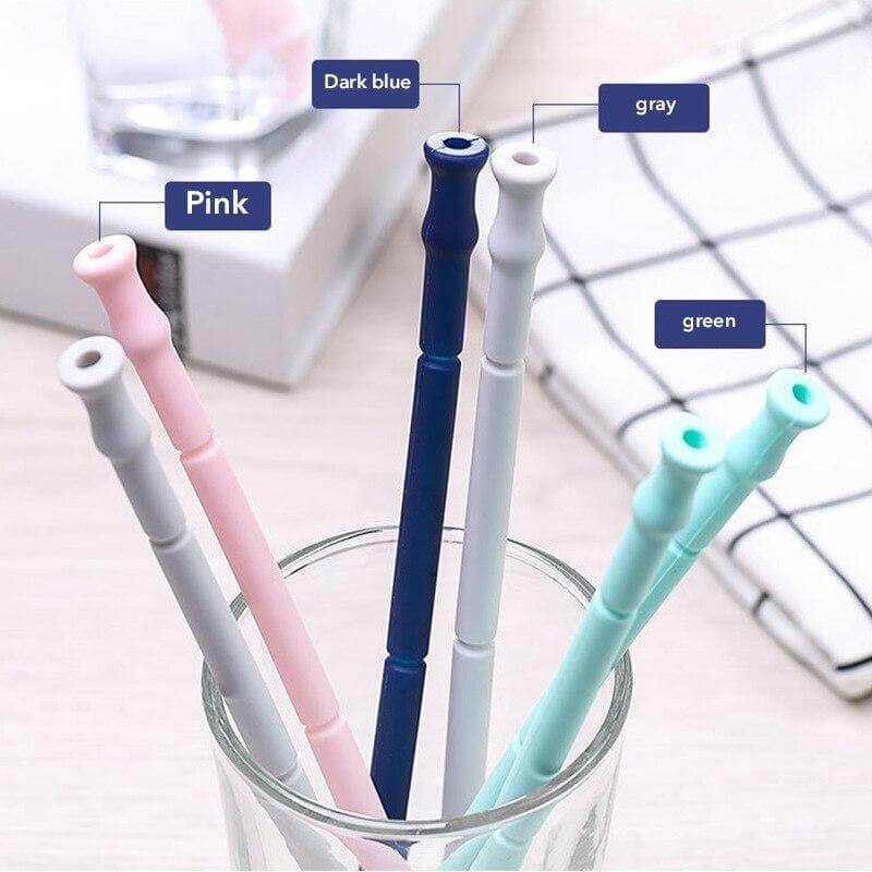 Lisslune | Foldable Reusable Silicone Straw