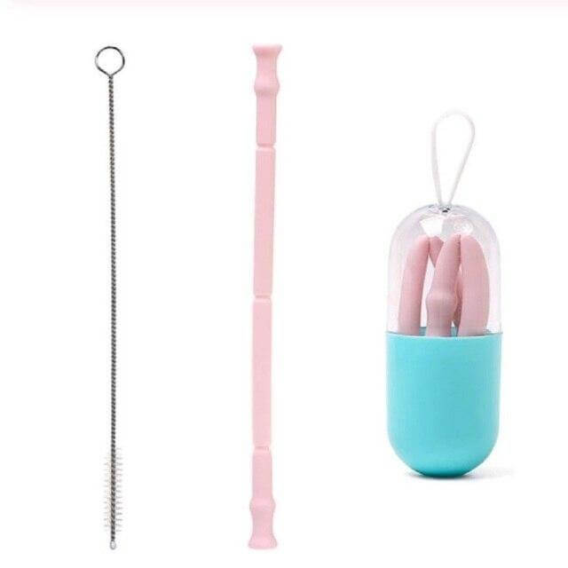 Lisslune | Foldable Reusable Silicone Straw