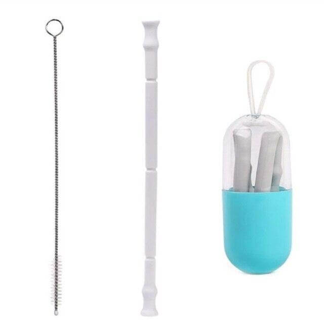 Lisslune | Foldable Reusable Silicone Straw