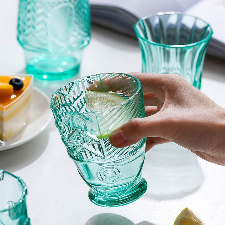 Lisslune | Colored Glass Cup Set in Koi Fish Shape - Sale