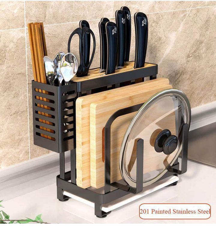 Lisslune | Stainless Steel Kitchen Utensils Organizer Drying Rack