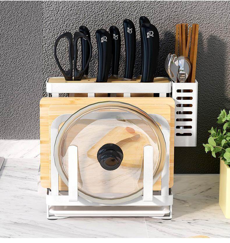 Lisslune | Stainless Steel Kitchen Utensils Organizer Drying Rack