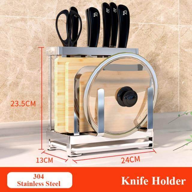 Lisslune | Stainless Steel Kitchen Utensils Organizer Drying Rack