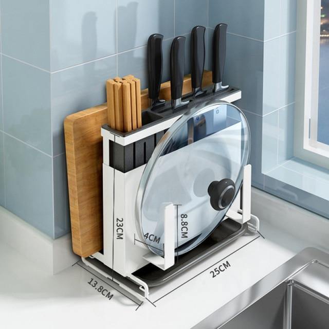 Lisslune | Stainless Steel Kitchen Utensils Organizer Drying Rack