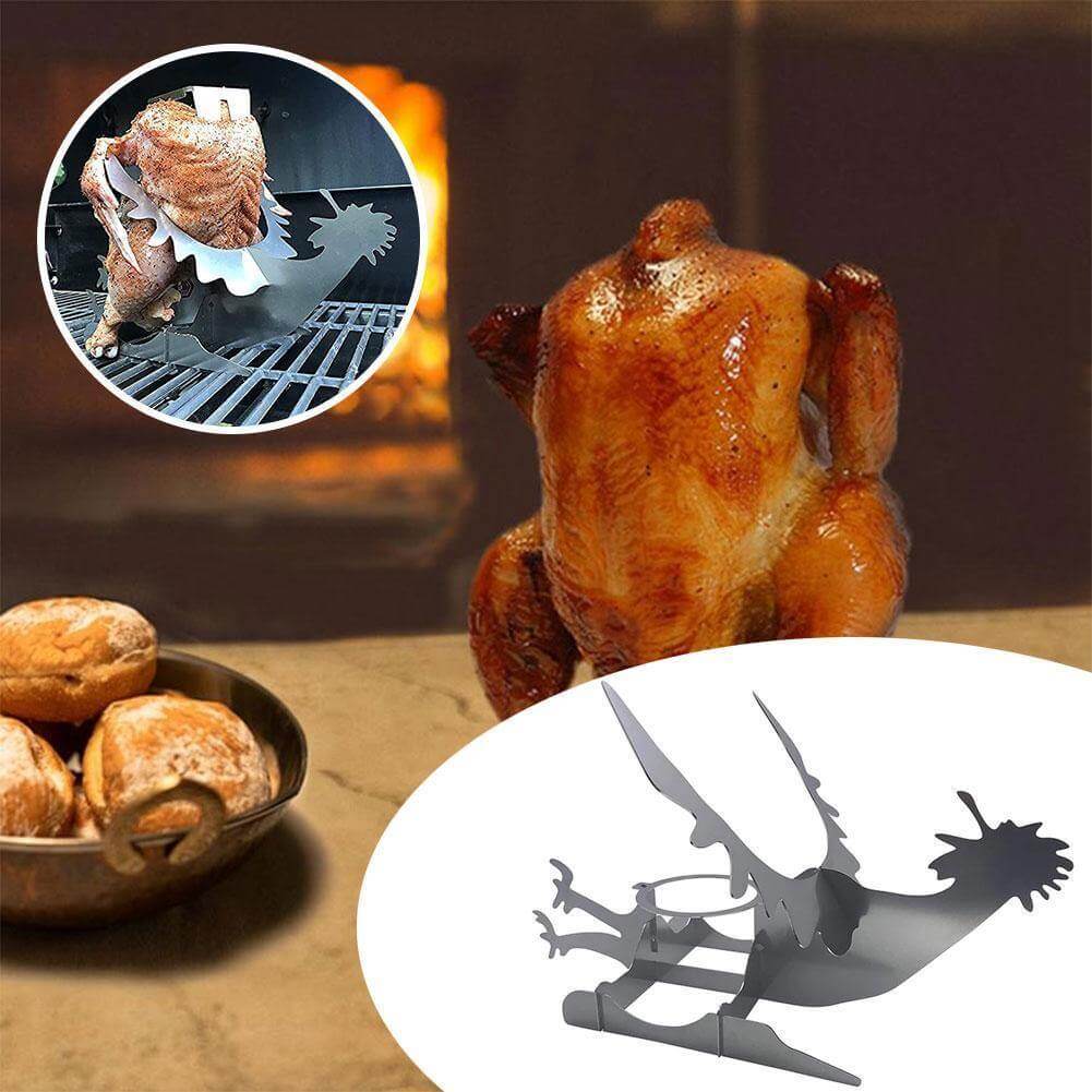 Lisslune | Motorcycle Chicken Grill Stand Rack