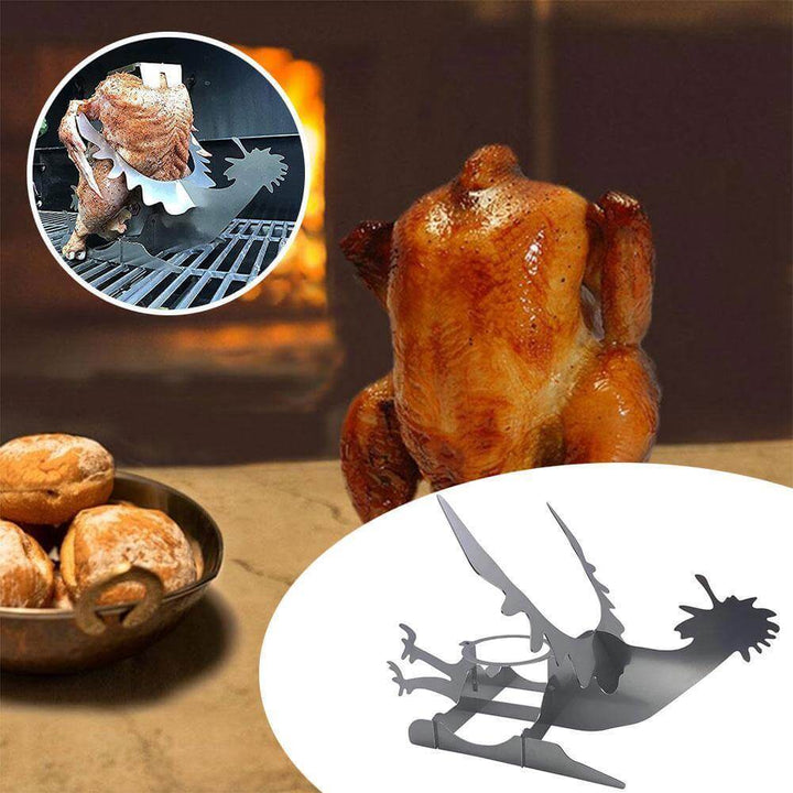 Lisslune | Motorcycle Chicken Grill Stand Rack