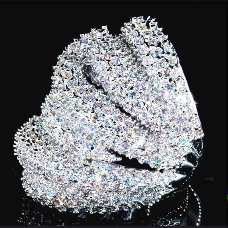 Lisslune | Luxury Jewelry Multilayer Zircon Charm Ladies Ring
