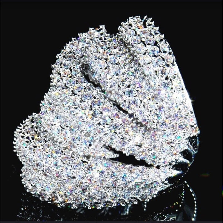 Lisslune | Luxury Jewelry Multilayer Zircon Charm Ladies Ring