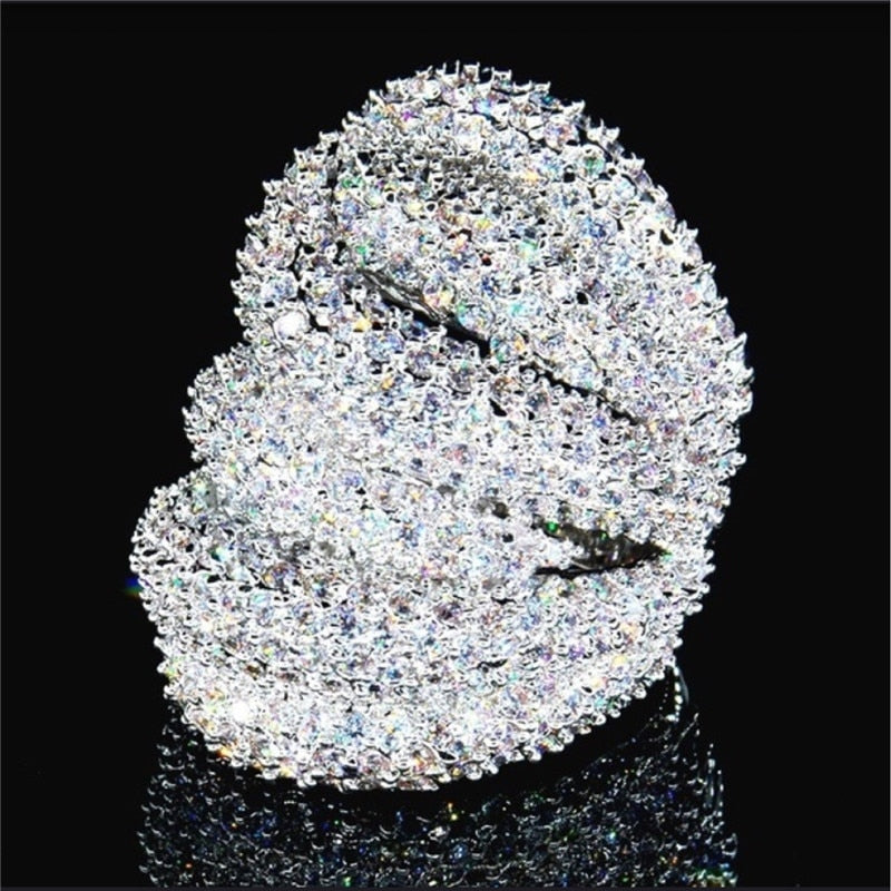 Lisslune | Luxury Jewelry Multilayer Zircon Charm Ladies Ring