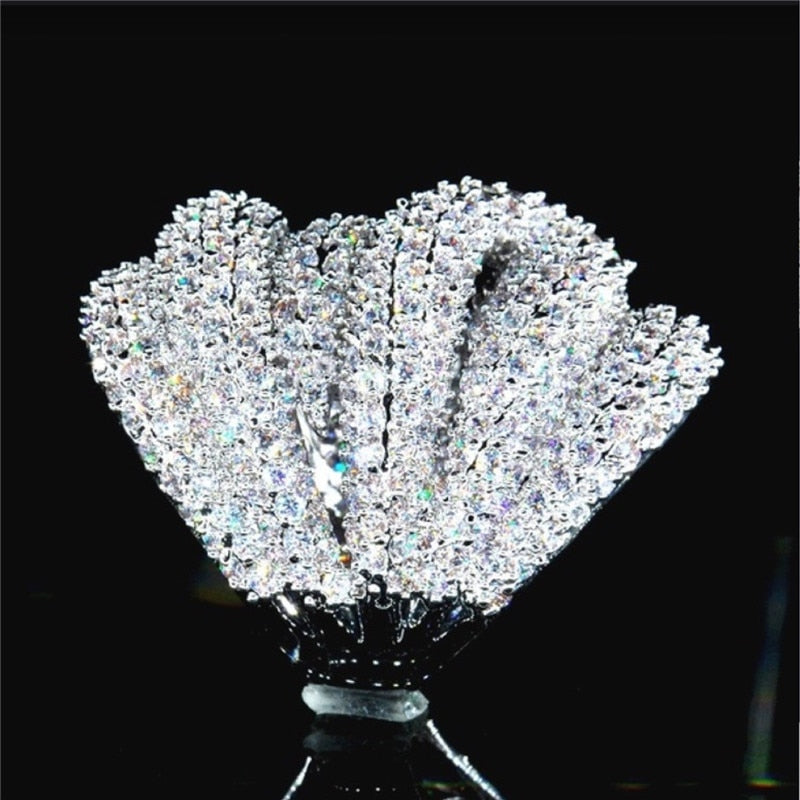 Lisslune | Luxury Jewelry Multilayer Zircon Charm Ladies Ring