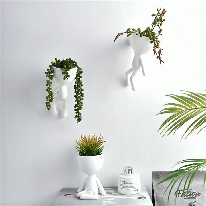Lisslune | Nordic Hanging Miniature Human Flower Pots