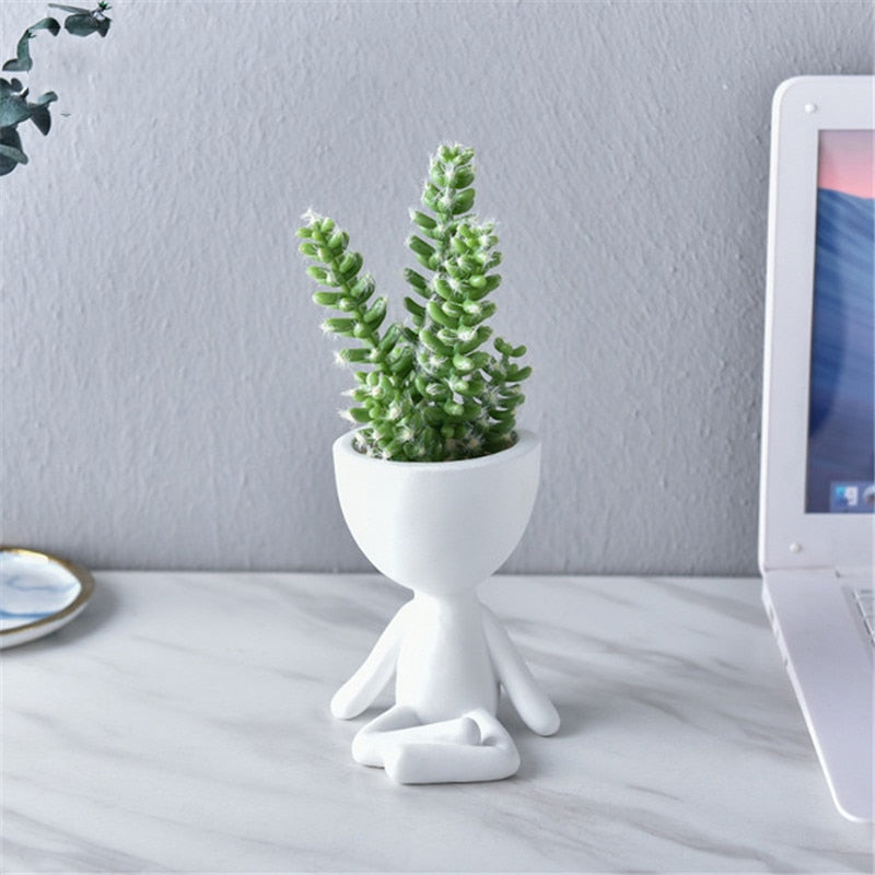 Lisslune | Nordic Hanging Miniature Human Flower Pots