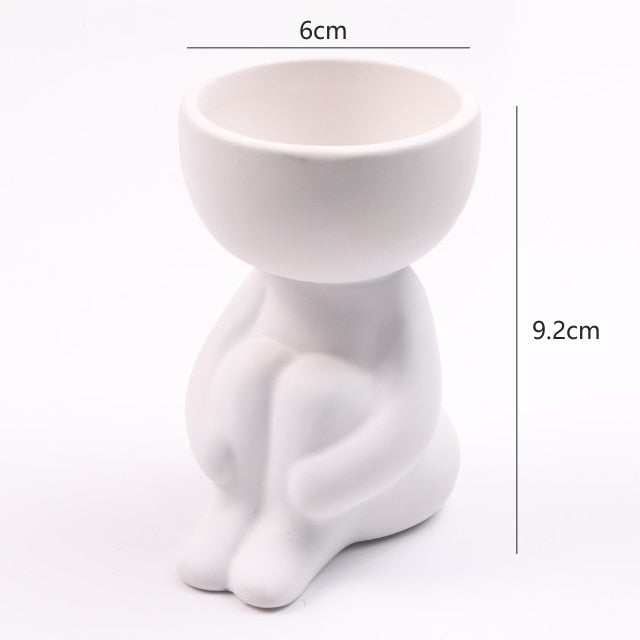 Lisslune | Nordic Hanging Miniature Human Flower Pots