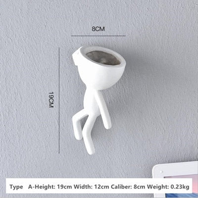 Lisslune | Nordic Hanging Miniature Human Flower Pots