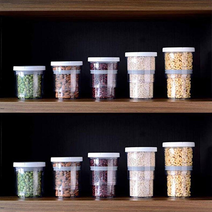 Lisslune | Compressible Pantry Organizer Food Jar