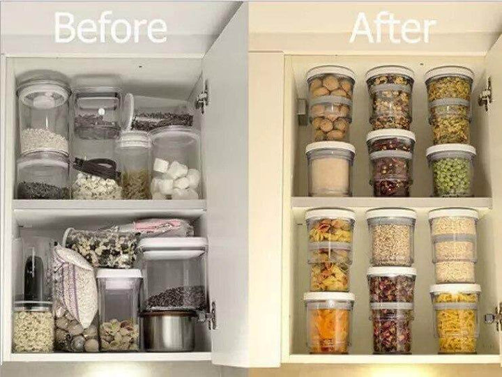 Lisslune | Compressible Pantry Organizer Food Jar