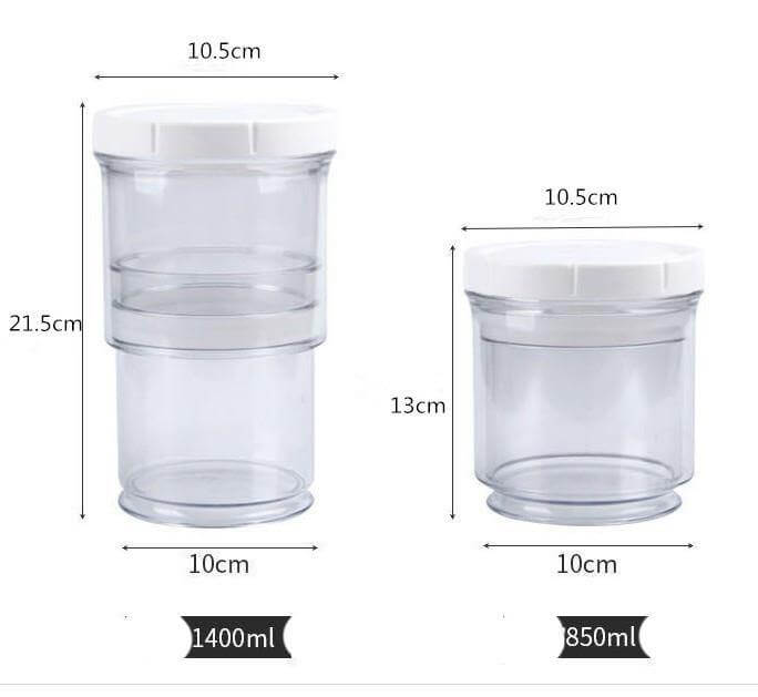 Lisslune | Compressible Pantry Organizer Food Jar