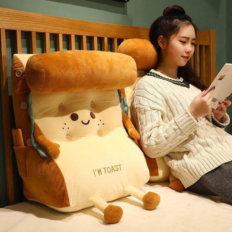 Lisslune | I AM TOAST Cute Bedside Comfy Washable Pillow