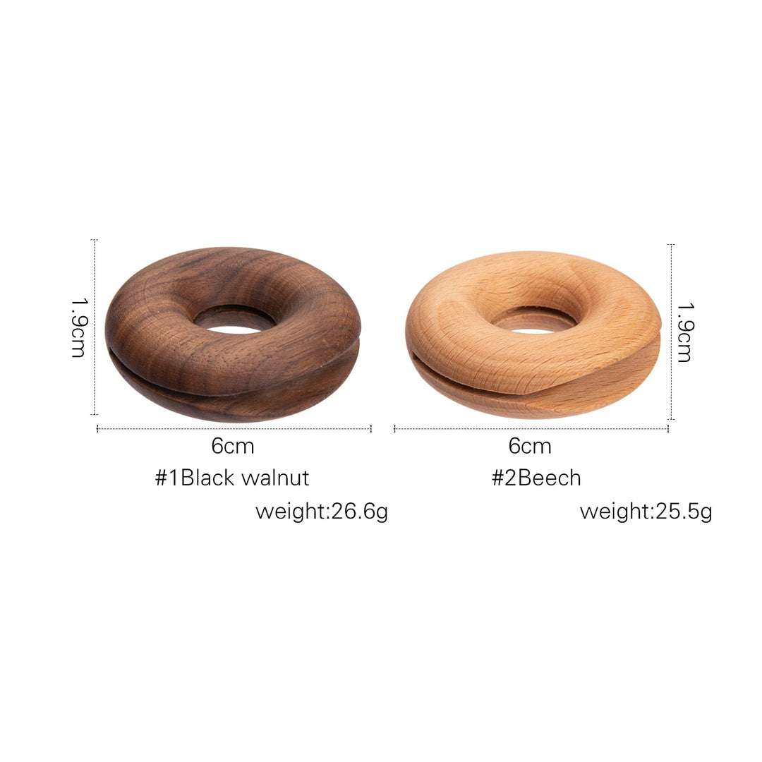 Lisslune | 6Pcs Wooden Donut Seal Clips