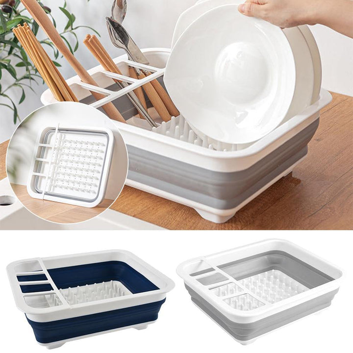 Lisslune | Foldable Kitchen Dish Drying Rack with Drainer