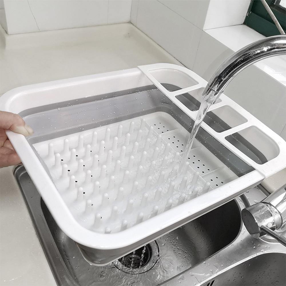 Lisslune | Foldable Kitchen Dish Drying Rack with Drainer