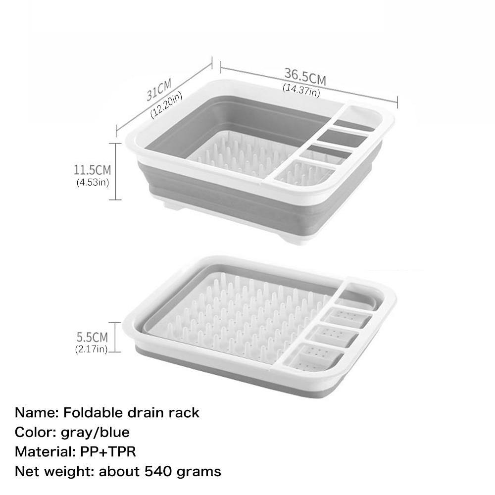 Lisslune | Foldable Kitchen Dish Drying Rack with Drainer