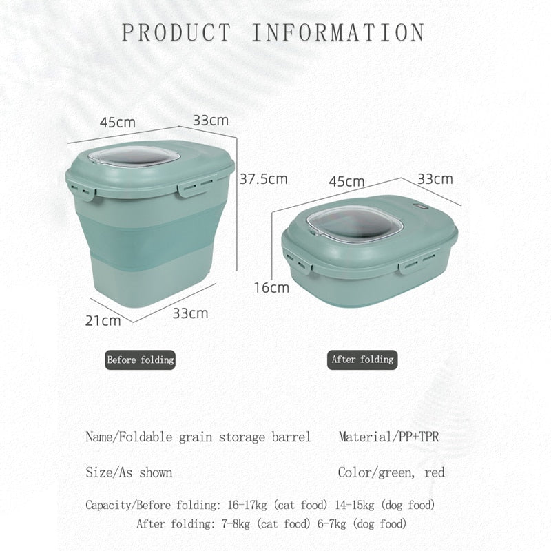 Lisslune | Foldable Food Storage Moisture Proof Container