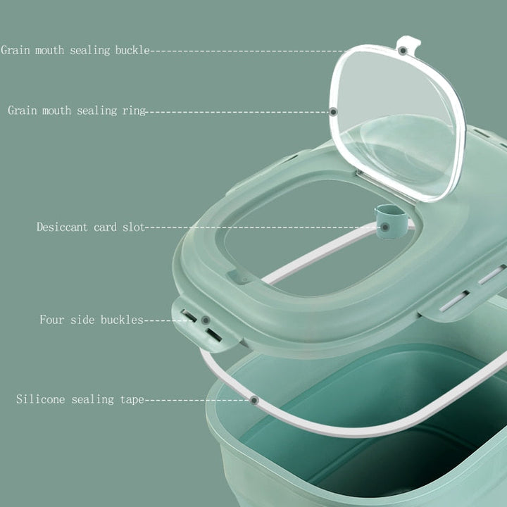 Lisslune | Foldable Food Storage Moisture Proof Container