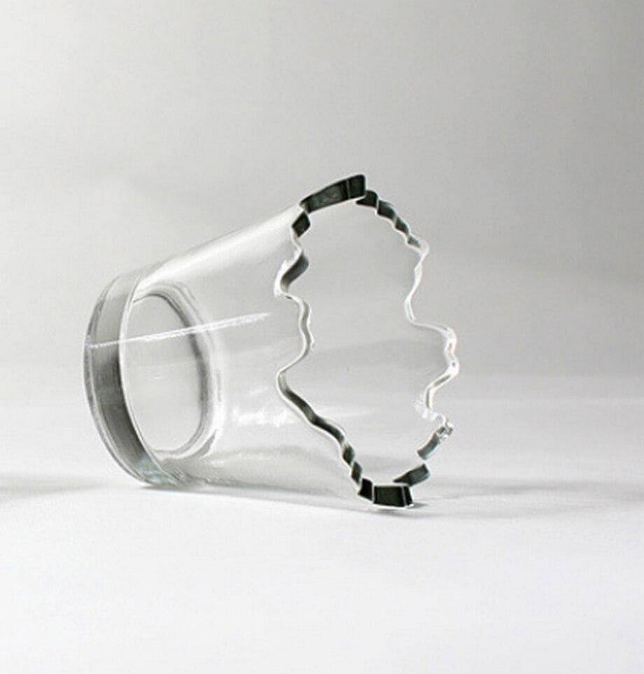 Lisslune | 2pcs Irregular Stylish Glass