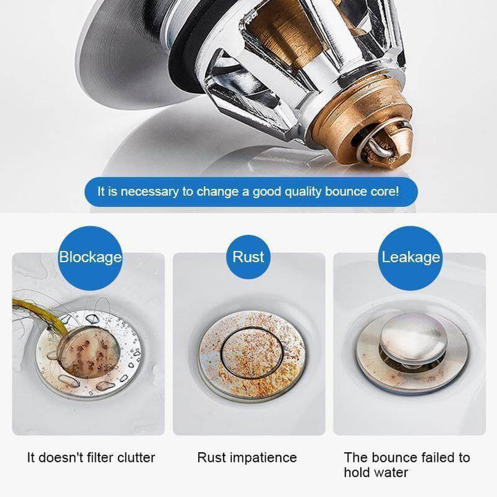 Lisslune | Universal Pop-Up Sink Drain Filter Plug