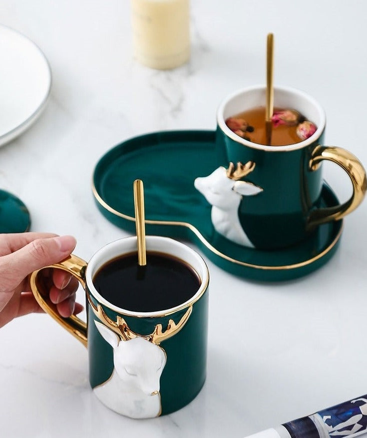 Lisslune | 3D Lovely Couple Ceramic Mug Set