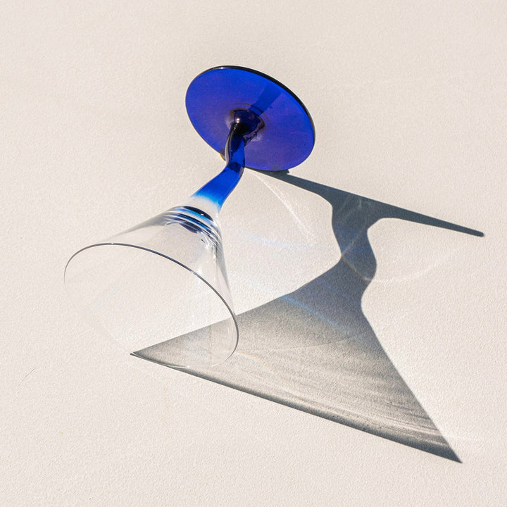 Lisslune | Blue Twist Martini Glass