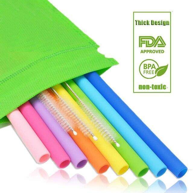 Lisslune | Foldable Reusable Silicone Straw
