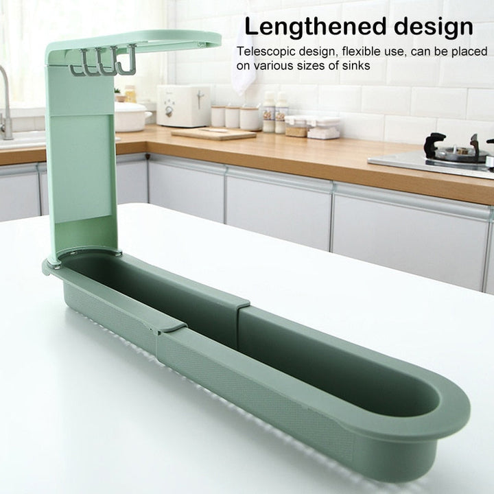Lisslune | Adjustable Shelf Drain Rack Kitchen Organizer