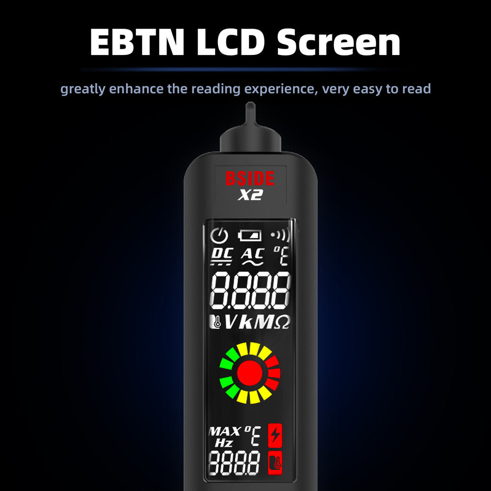Lisslune | LCD Result Display Voltage Tester Thermometer