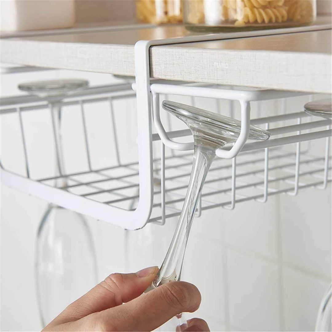 Lisslune | Under Cabinet Glass Holder Rack