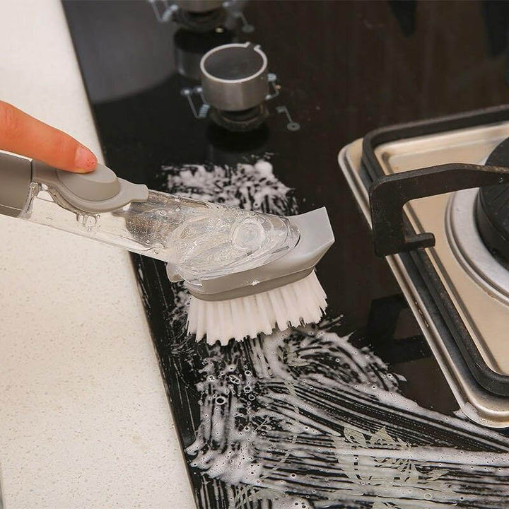 Lisslune | 2in1 Liquid Dispenser Dish Washing Brush