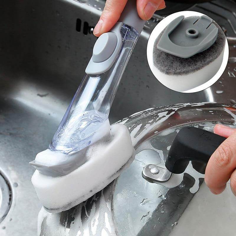 Lisslune | 2in1 Liquid Dispenser Dish Washing Brush