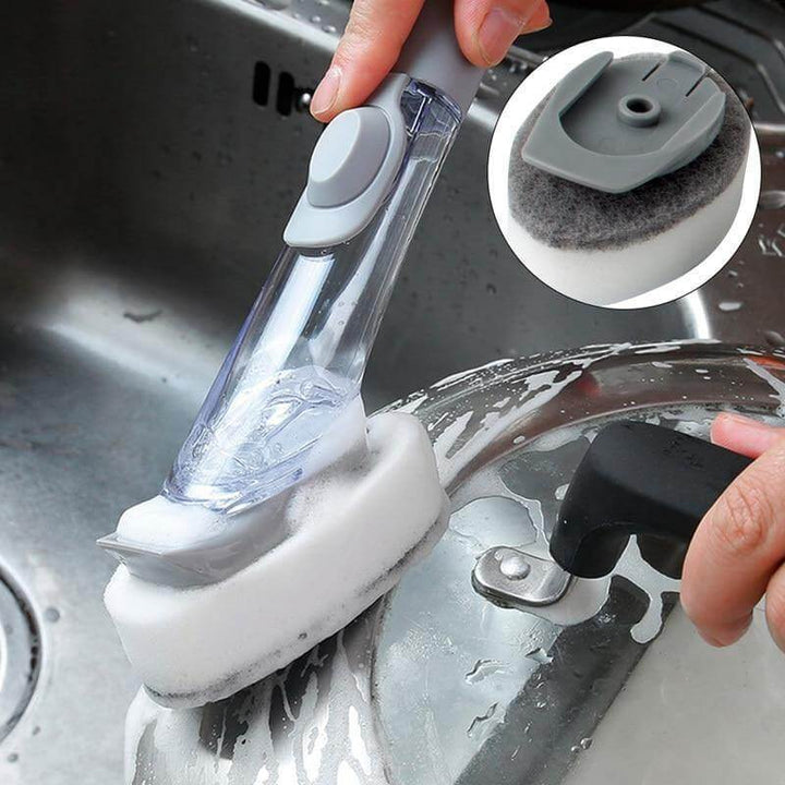 Lisslune | 2in1 Liquid Dispenser Dish Washing Brush