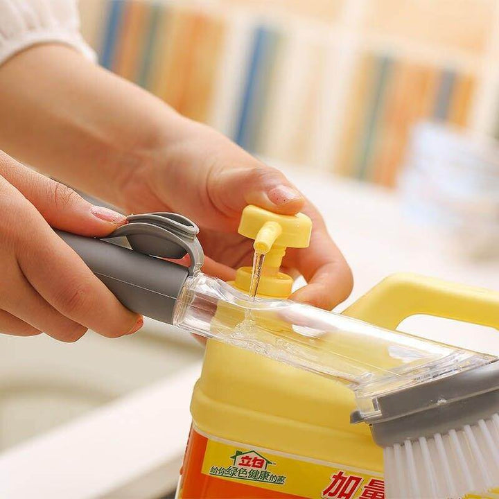 Lisslune | 2in1 Liquid Dispenser Dish Washing Brush